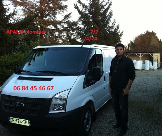 Apams Camion plomberie Oullins Camion David MARTIN, plombier à Oullins